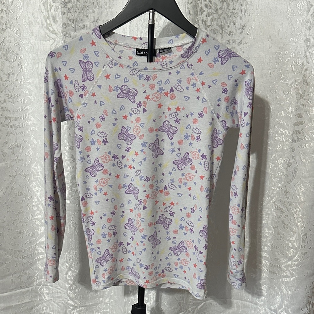 Kidtopia Multicolor Doodle Print Shirt, Sz Large